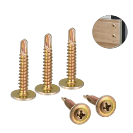 Stainless Steel Timber Screws  Gold Tone