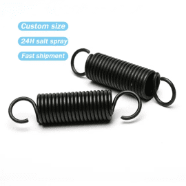 Extension Spring High Quality Customized Black Metal Spring Steel Carbon Steel Spiral Double Hook